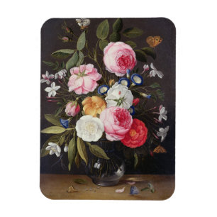 T32512 Stilleven van bloemen in een Vase, 1661 (zi Magneet