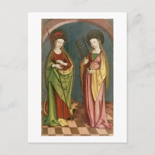 T32982 St. Margaret of Antioch and St. Faith, c.15 Briefkaart (Voorkant)