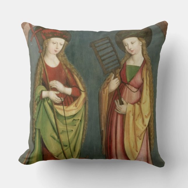 T32982 St. Margaret of Antioch and St. Faith, c.15 Kussen (Voorkant)