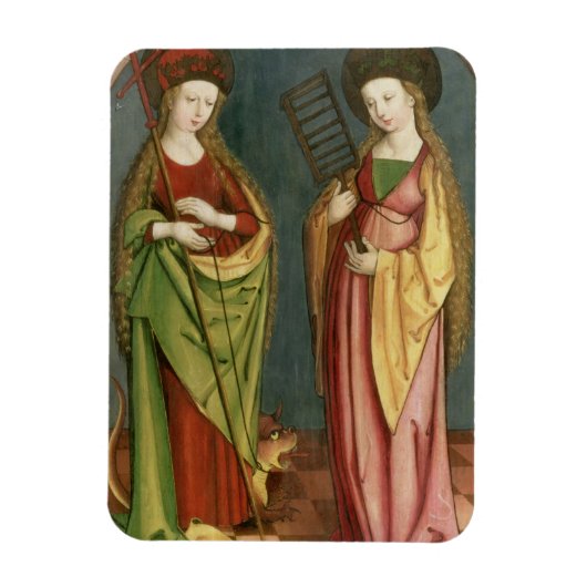 T32982 St. Margaret of Antioch and St. Faith, c.15 Magneet (Verticaal)