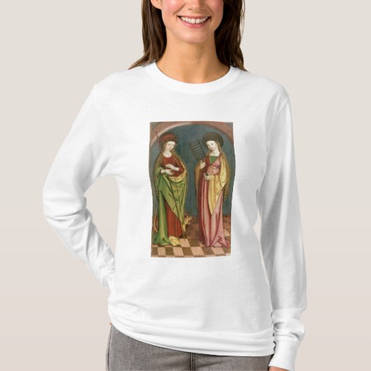 T32982 St. Margaret of Antioch and St. Faith, c.15 T-shirt (Voorkant)