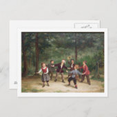 T33268 Blind Man 91316me; kinderen; spelen Briefkaart (Voorkant / Achterkant)