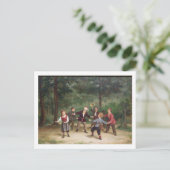 T33268 Blind Man 91316me; kinderen; spelen Briefkaart (Staand voorkant)