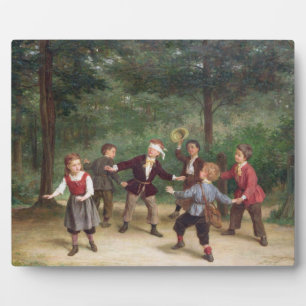 T33268 Blind Man 91316me; kinderen; spelen Fotoplaat