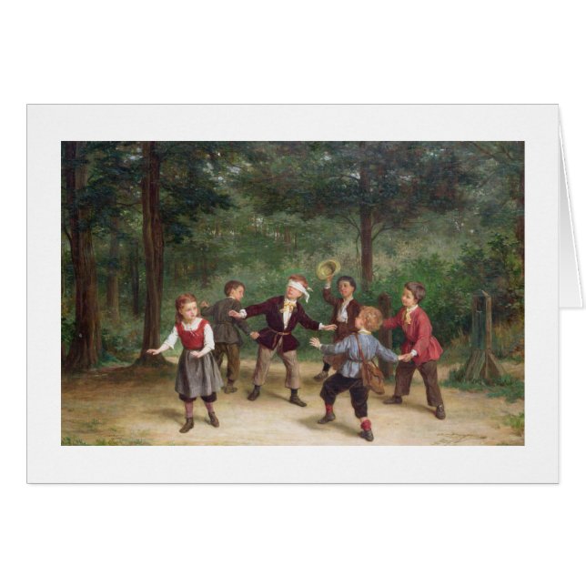 T33268 Blind Man Buff 91316me; kinderen; spelen (Voorkant Horizontaal)