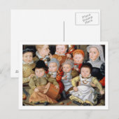 T33337 Portret van een moeder met haar acht kinder Briefkaart (Voorkant / Achterkant)