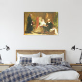 T33679: Vraag van het geloof, 1863 Canvas Afdruk (Insitu (Slaapkamer))