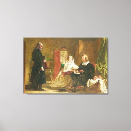 T33679: Vraag van het geloof, 1863 Canvas Afdruk (Voorkant)