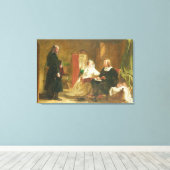 T33679: Vraag van het geloof, 1863 Canvas Afdruk (Insitu (Houten vloer))