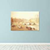 T34018 De Liffey en de Rechtbanken van Dublin Canvas Afdruk (Insitu (Houten vloer))