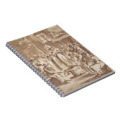 T34029 Een Quaker Prayer Meeting (pen en inkt op p Notitieboek (Rechterzijde)