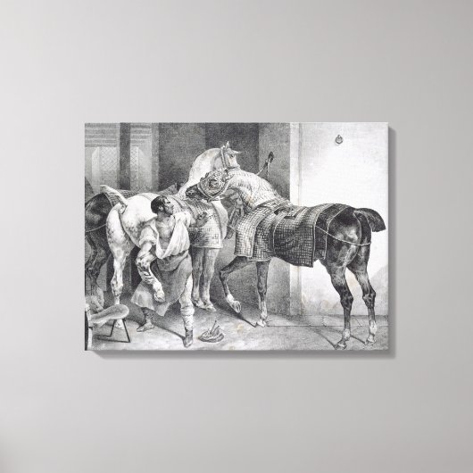 T34894 The English Farrier, 1822 (litho) Canvas Afdruk (Voorkant)