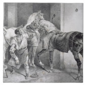 T34894 The English Farrier, 1822 (litho) Tegeltje (Voorkant)