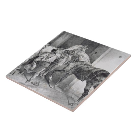 T34894 The English Farrier, 1822 (litho) Tegeltje (Zijkant)