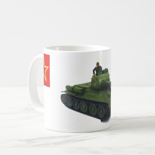 T34/85 Sovjet-Mok Koffiemok (Voorkant links)