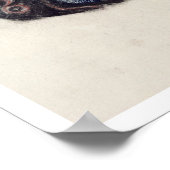 T35228 Dog (papier op papier) Poster (Hoek)