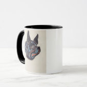 T35228 Dog (pastel op papier) Mok (Voorkant links)