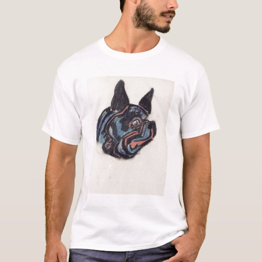 T35228 Dog (pastel op papier) T-shirt (Voorkant)