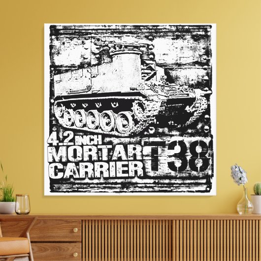 T38 4,2 inch morteldrager canvas afdruk (Insitu (Woonkamer))