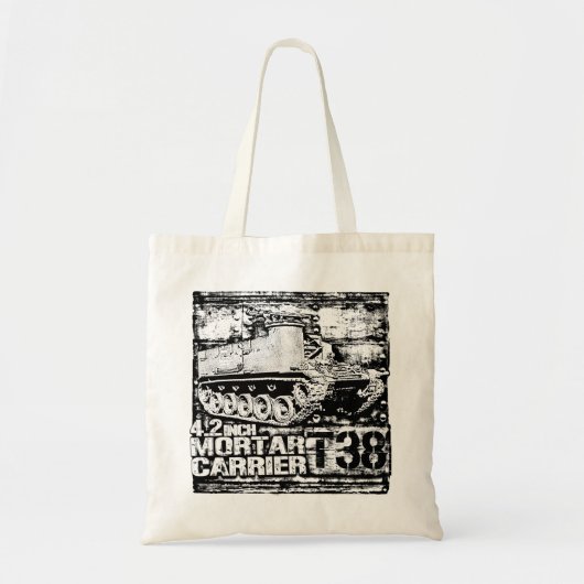 T38 4,2 inch morteldrager tote bag (Voorkant)