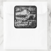 T38 4,2 inch morteldrager vierkante sticker (Tas)