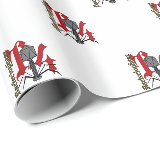 T4 Bacteriofaag Cadeaupapier (Rol Hoek)