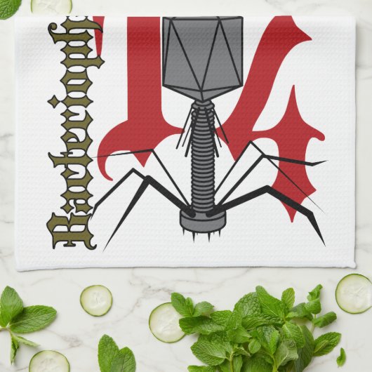 T4 Bacteriofaag Theedoek (Gevouwen)