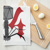 T4 Bacteriofaag Theedoek (Quarter Fold)