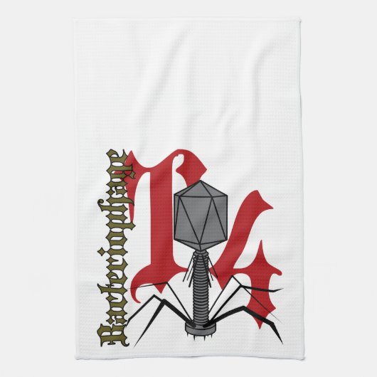 T4 Bacteriofaag Theedoek (Verticaal)