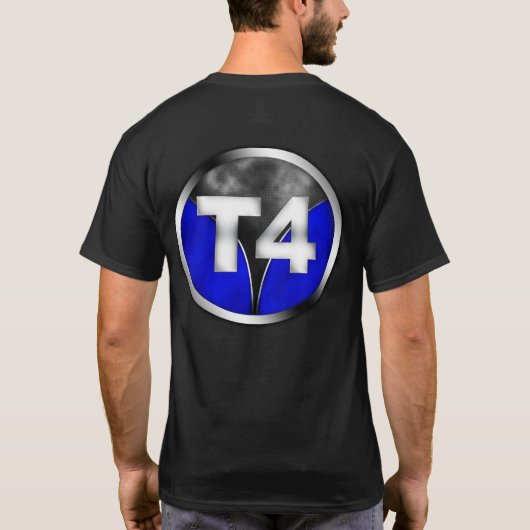 T4 zwart Shirt (Achterkant)