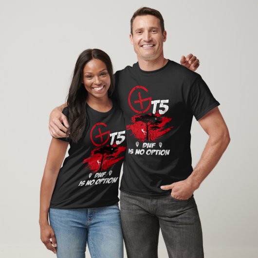 T5 het Geocaching DNF is geen option985 T-shirt (Unisex)