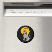 T5- iHowl Wolf Design Magneet (Insitu (Vaatwasser))