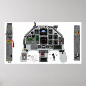 t6 cockpit poster (Voorkant)