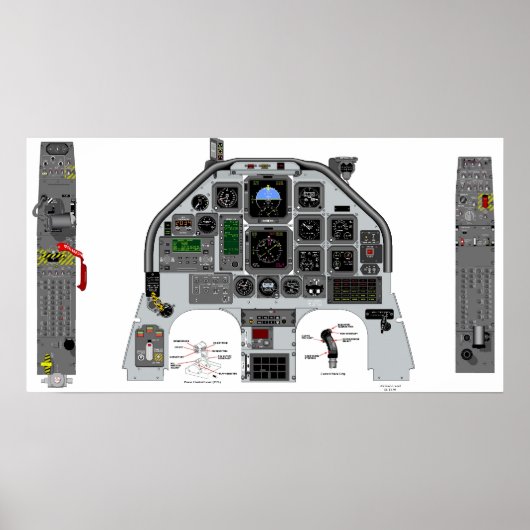 t6 cockpit poster (Voorkant)