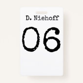 (T6) Dante Niehoff Vlogs Identificatiekaart Badge (Voorkant)