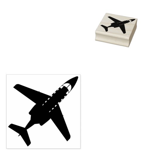 T-1 Jayhawk Training Jet Top Silhouet Inktstempel Rubberstempel (Gestempeld)