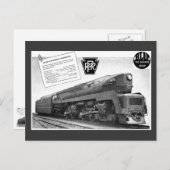 T-1 van de Spoorweg baldwin-Pennsylvania de Briefkaart (Voorkant / Achterkant)