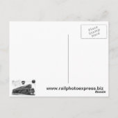 T-1 van de Spoorweg baldwin-Pennsylvania de Briefkaart (Achterkant)