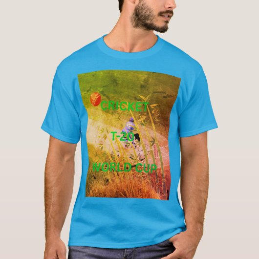 T-20 WORLD CUP CRICKET T-SHIRT (Voorkant)