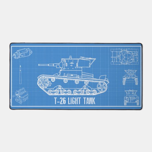 T-26 tank muismat bureaumat (Voorkant)