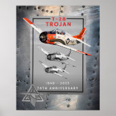 T-28 Trojaans 74e Jubileum Poster (Voorkant)