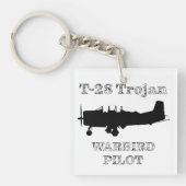 T-28 Trojan Warbird Pilot Sleutelhanger (voorkant)