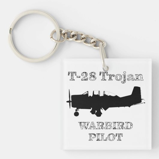 T-28 Trojan Warbird Pilot Sleutelhanger (voorkant)
