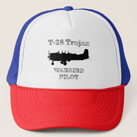 T-28 Trojan Warbird Pilot Trucker Pet (Voorkant)