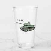 T-34-85 Medium Tank pint glas (Voorkant)