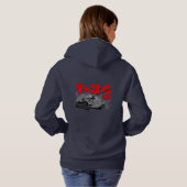 T-34-85 Sovjet-middeltank Hoodie (Achterkant volledig)