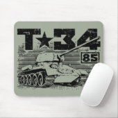 T-34-85 Sovjet-middeltank Muismat (Met muis)
