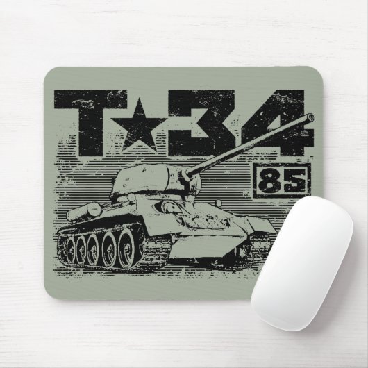 T-34-85 Sovjet-middeltank Muismat (Met muis)
