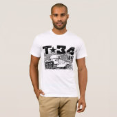 T-34-85 Sovjet-middeltank T-shirt (Voorkant volledig)