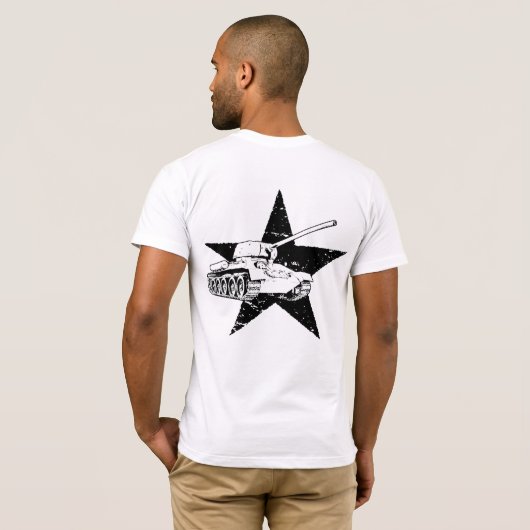 T-34-85 Sovjet-middeltank T-shirt (Achterkant volledig)